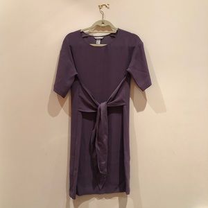 H&M purple/grey tone midi dress